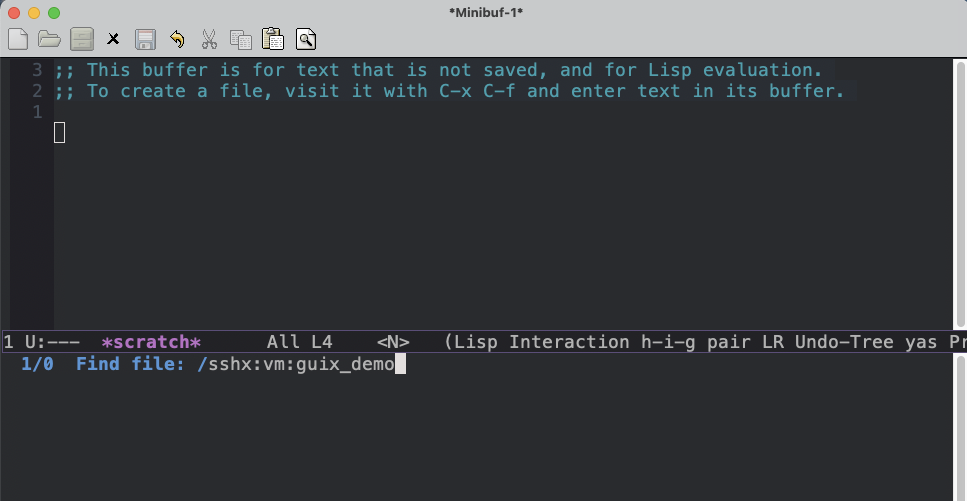 Figure 24: Ssh to remote using tramp in Emacs